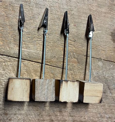 Badger Creek Fly Tyers Alligator Clip N Cable Fly Display Set Of 4