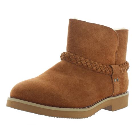 Style And Co Womens Kaii Suede Faux Fur Lined Booties