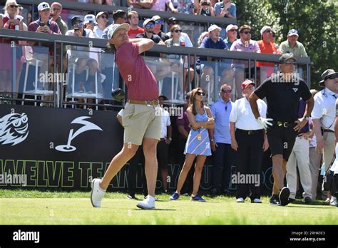 Bedminster United States Th Aug Cam Smith Swings His Put