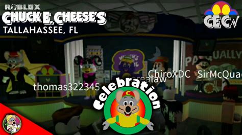 Roblox Chuck E Cheeses Tallahassee Fl Celebration Youtube