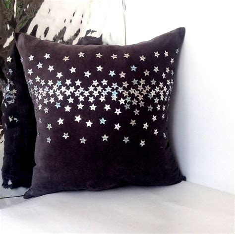 Silver Sequin Pillow Sequin Cushion Sequin Throw Pillow Decorative