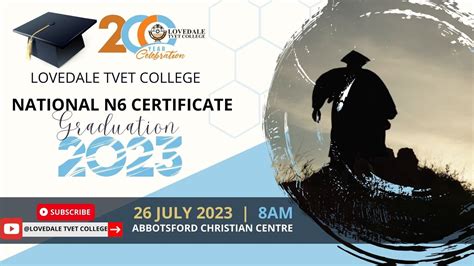 NATIONAL N6 CERTIFiCATE GRADUATION CEREMONY 2023 - YouTube