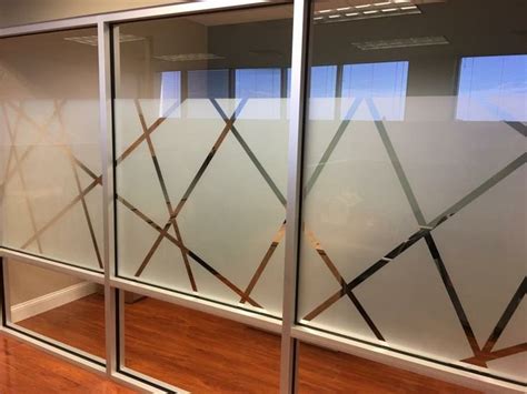 Custom Frosted Film Design At Conference Room Commercial Window Film Projects In 2019 Glass