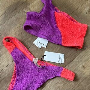 Bond Eye Swim Nwt Bond Eye Samira Crop Bikini Top And Sinner Bikini Brief In Ultraviolet