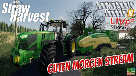 Xxl Strohbergung Farm Straw Harvest Add On 🚜│ls19 Fs19 Live🔴