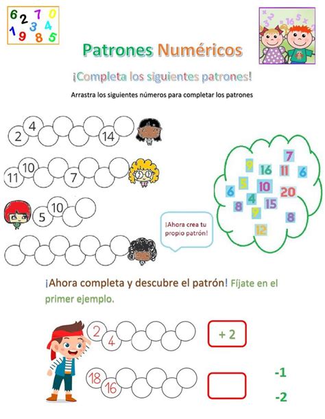 Hojas De Trabajo De Patrones Para Primer Grado