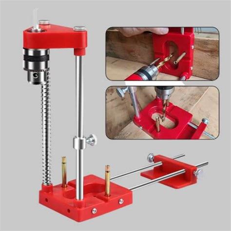 Drilling Machine Portable Precision Woodworking Drilling Positioning Tool - Lowestin