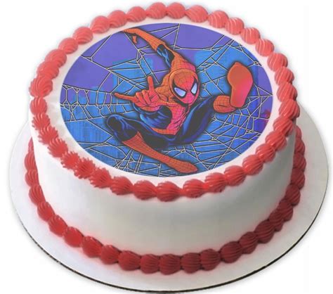 SPIDER MAN OPŁATEK NA CIASTO TORT 20CM NAPIS 10005464116 oficjalne