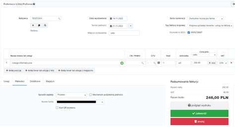 Faktura Pro Forma Do Faktury Krajowej Pomoc Serwisu Ifirma Pl Pomoc