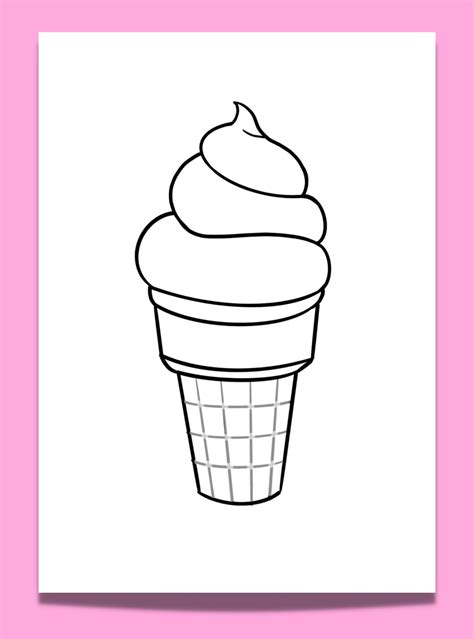 Get Creative With These 14 Free Ice Cream Cone Template Printables Artsydee Drawing