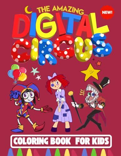 THE AMAZING DIGITAL CIRCUS COLORING BOOK FOR KIDS V2: POMNI DIGITAL ...