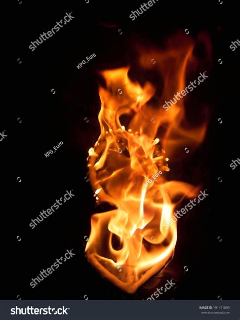 Depiction Fire Flames Stock Photo 191471099 Shutterstock