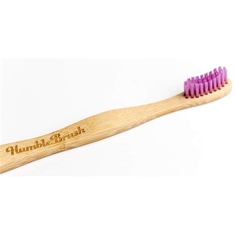 Humble Brush Adult Bamboo Toothbrush Medium Purple Humble Brush