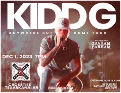 Kidd G Tour Dates 2024 - Bess Marion