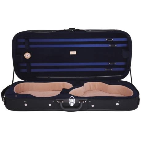 Double Tui En Bois Pour Violon M Case Classic Noir Bleu Marine