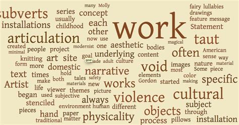 Gurney Journey: Artspeak Word Cloud