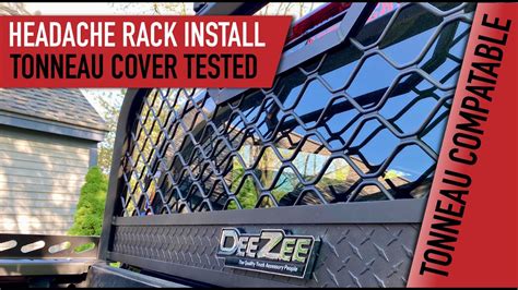 Deezee Headache Rack Install Tonneau Cover Compatible Youtube