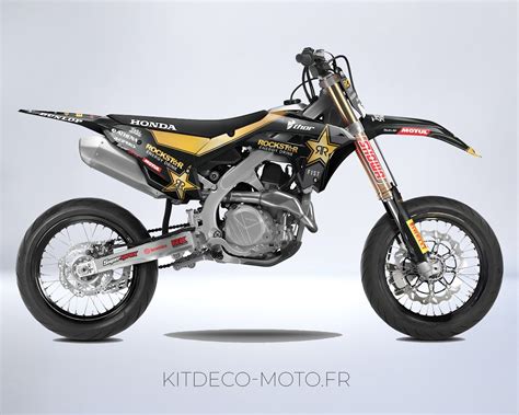 Graphic Kit Honda Crf Rockstar Gold Kitdeco Moto Fr