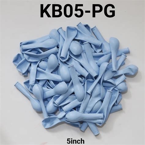 Jual KB05 PG Balon Latex 5 Inch Makaron Pastel Biru Blue Satuan Ecer