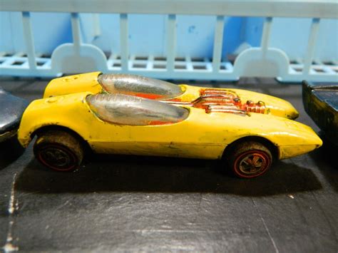 Vintage Painted 3 Hot Wheels Cars Splittin Image Lola Gt70 And Turbofire 1968 Gd Ebay