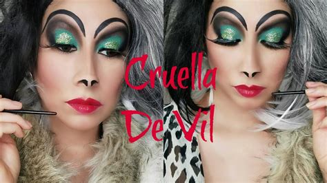 Cruella Devil Makeup Tutorial Halloween Youtube