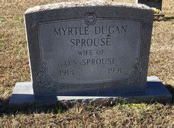 Myrtle Tom Dugan Sprouse M Morial Find A Grave