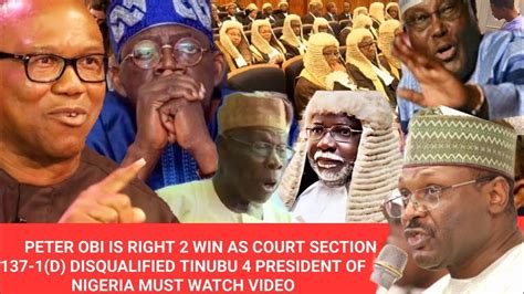 Breaking E Don Happen Tinubu In Shock As Court Give Peter Obi Right