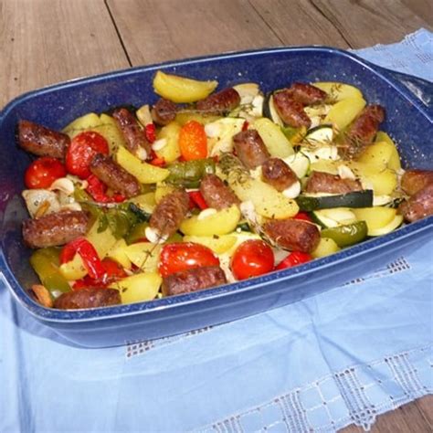 Italiaanse Traybake Met Chipolatas Jumbo