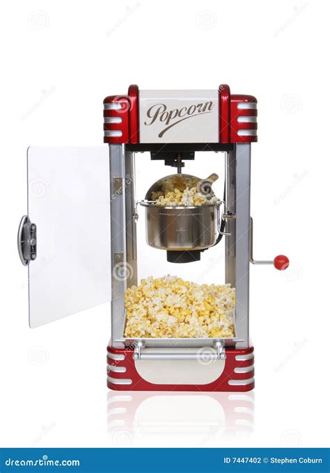 Retro Popcorn Machine Stock Photo Image Of Colorful Salty 7447402