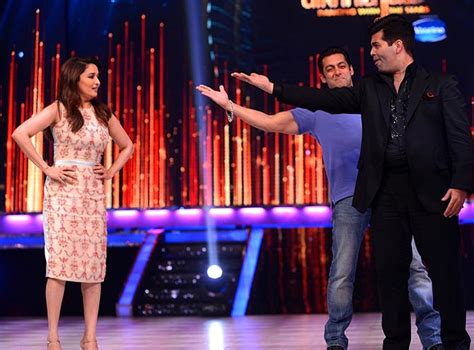 Pix Madhuri Dixit Salman Bond On Jhalak Dhikhhla Jaa Sets Rediff