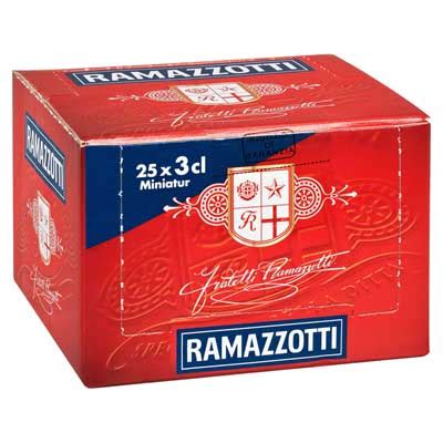 Ramazzotti Amaro 30 Vol 25 X 0 03 L Karton Lebensmittelbote