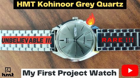 Unbelievable HMT Kohinoor Grey Quartz Watch My First HMT Project