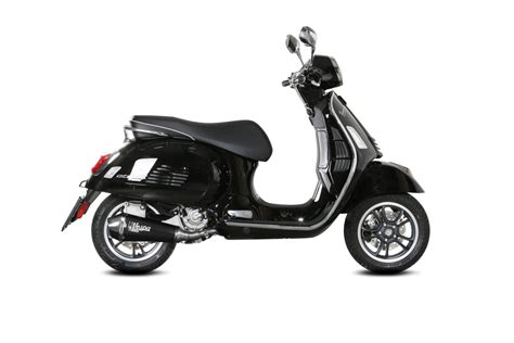 Échappement homologué Mivv DELTA RACE en Acier noir pour PIAGGIO VESPA