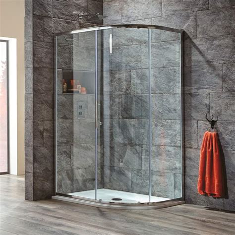 Scudo S8 900 X 760mm Single Door Offset Quadrant Shower Enclosure