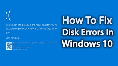 Fix Critical Disk Errors In Windows Otosection