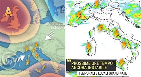 Meteo Maltempo Sul Ponte Del Giugno Temporali Grandine E