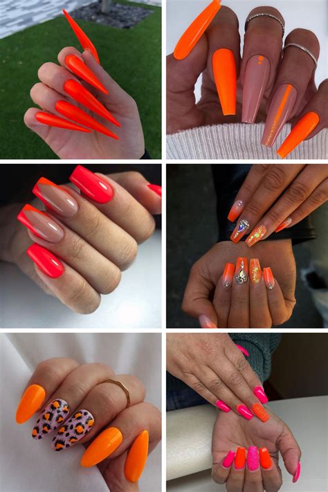 30 Neon Orange Nail Designs For A Summer Mani The Beauty Pursuit