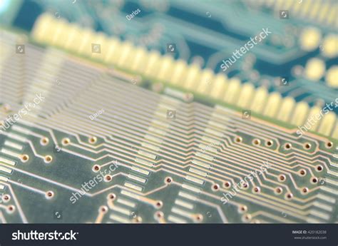 closeup electronic circuit board  computer stock photo edit