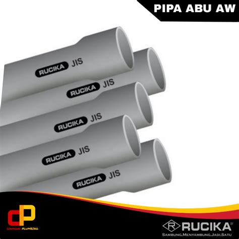 Jual Pipa Pvc Rucika Inch Tipe Aw Abu Jis Vp Pralon Aw Panjang