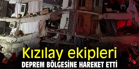 Kızılay ekipleri deprem bölgesine hareket etti