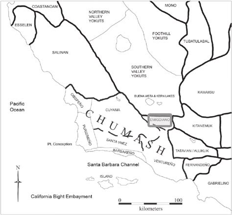 4 Linguistic Boundaries Within South Central California Pleito Cave