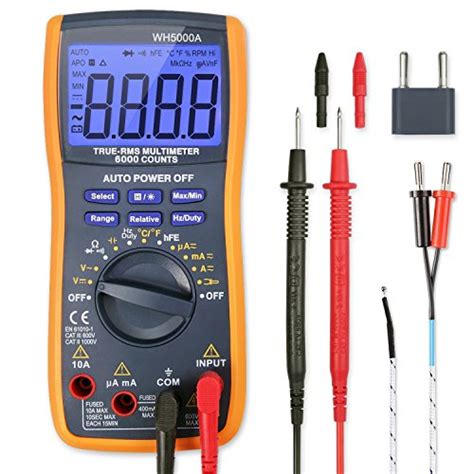 ASTROAI TRUE RMS DIGITAL MULTIMETER 6000 COUNTS WITH MANUAL AND AUTO