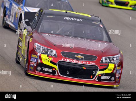 Jeff Gordon Drives His Car During The Nascar Sprint Cup Series Auto