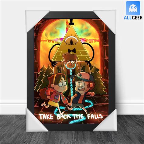 Quadro Decorativo Moldura Desenho Gravity Falls Shopee Brasil