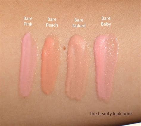 Laura Mercier Bare Pink Bare Peach Bare Naked Bare Baby Lip Glacé