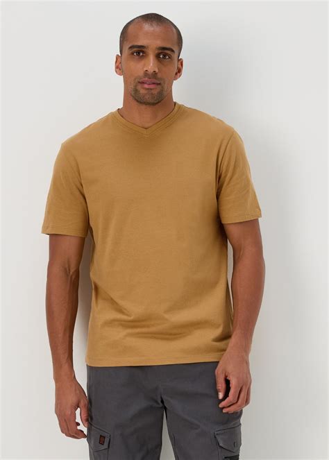 Bronze Essential V Neck T Shirt Matalan