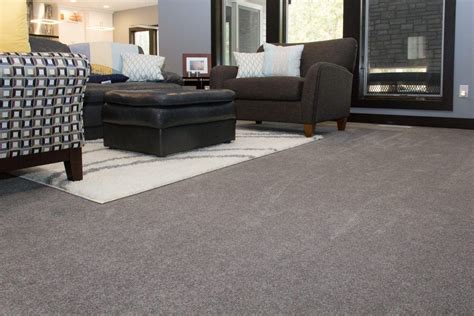 dark grey carpet living room ideas - Kattie Naylor