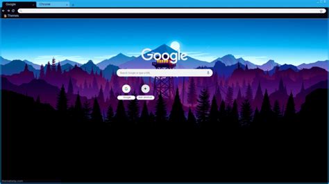 Firewatch Night Chrome Theme Themebeta