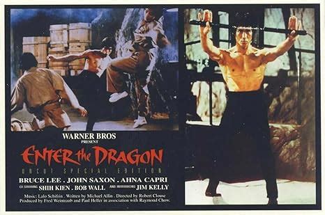 Enter The Dragon Original Vhs Bruce Lee John Saxon Jim