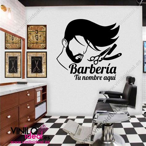 VINILOS PARA BARBERIAS ADHESIVOS DECORACIÓN BARBERIAS Barber shop